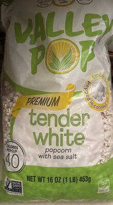 tender white popcorn with sea salt