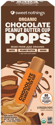 Organic Chocolate Peanut Butter Cup Dessert Pops
