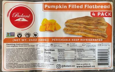 Pumpkin Filled Flatbread