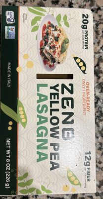 Yellow pra lasagna noodles