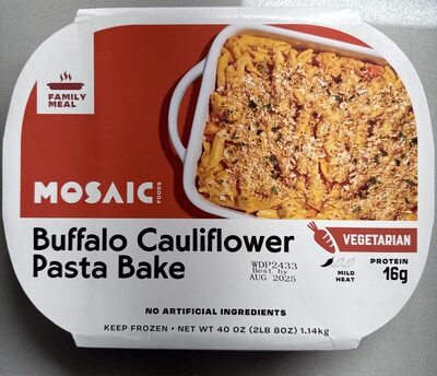 Buffalo Cauliflower Pasta Bake