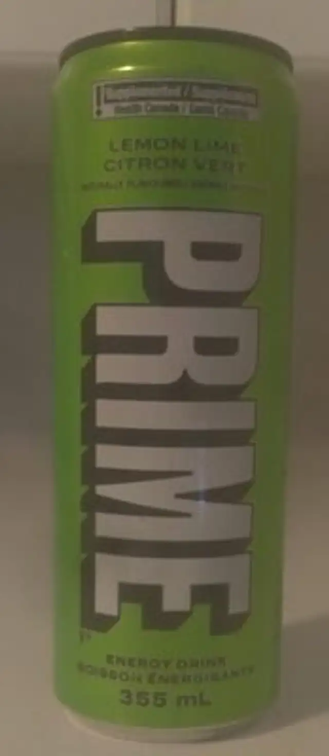 Lemon Lime Energy Drink front packaging