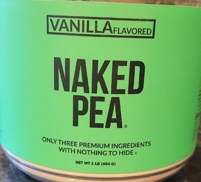 Vanilla Flavored Naked Pea front packaging