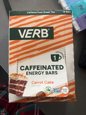 Caffeinated Energy Bar - Carrot Cake