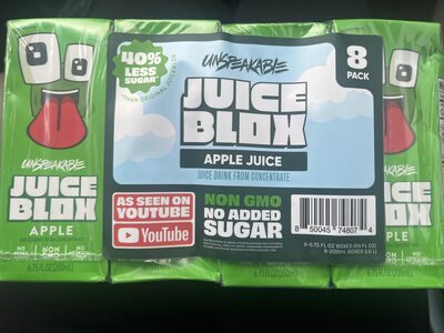 Unspeakable Juice Blox - Apple front packaging