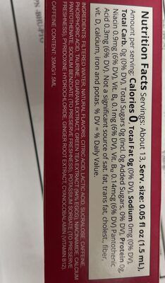 passionfruit dragon fruit ingredients label