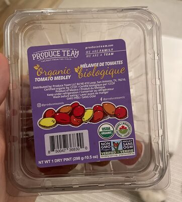 Organic Tomato Medley front packaging