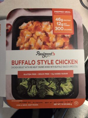 Buffalo style chicken with broccoli