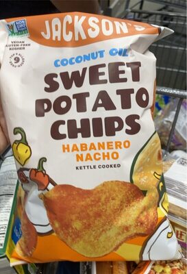 Coconut Oil Sweet Potato Chips Habanero Nacho