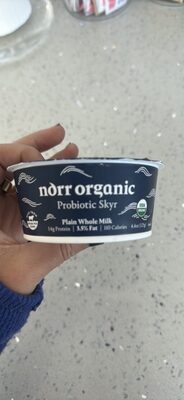 norr organic Probiotic Skyr Plain Whole Milk