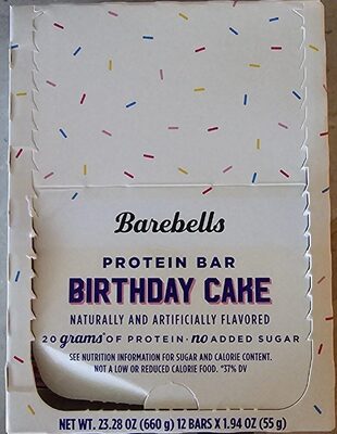 Birthday Cake Protein Bar front packaging