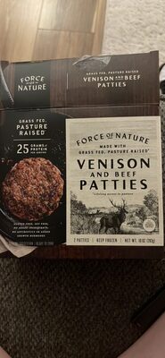 Grass Fed Pasture Raised Venison and Beef Patties