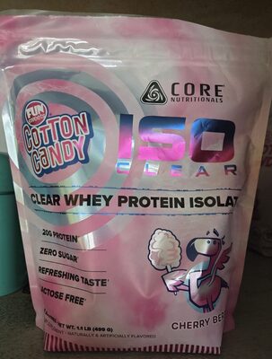 ISO Clear Whey Protein cherry Berry front packaging