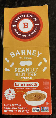 Bare Smooth Peanut Butter Spread front packaging