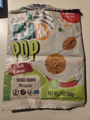 Chili Lime Veggie Crisps front packaging