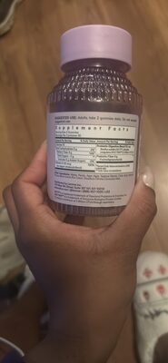FIBER & PROBIOTIC GUMMIES nutrition facts table