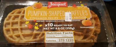 Pumpkin shaped waffles cinnamon