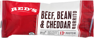 Beef, bean & cheddar burrito, beef, bean & cheddar