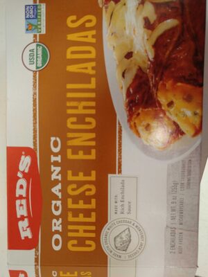 Organic cheese enchiladas, cheese