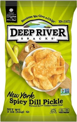 New York Spicy Dill Pickle Kettle Cooked Potato Chips