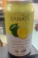Organic Sparkling Spring Water Lemon Lime