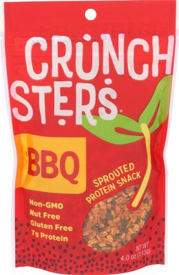 Sprouted protein snack bbq front packaging
