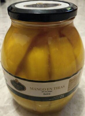 Mango en tiras en su jugo