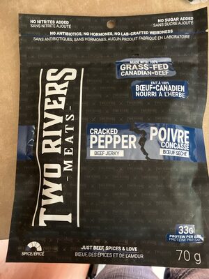 Cracked Pepper Beef Jerky front packaging
