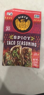 Spicy Taco Seasoning front packaging