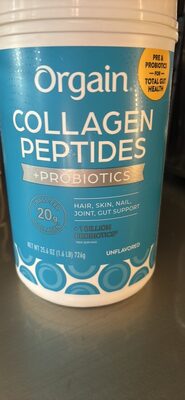 Collagen Peptides + Probiotics front packaging