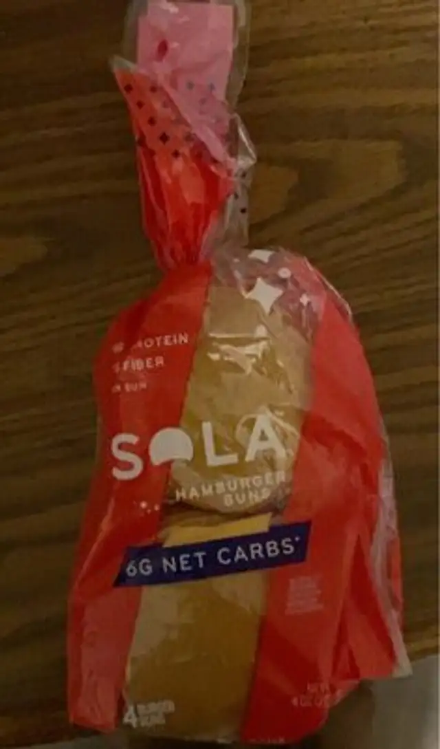 Golden Wheat Hamburger Buns front packaging