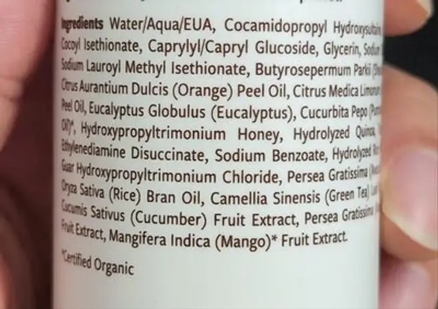Unknown ingredients label