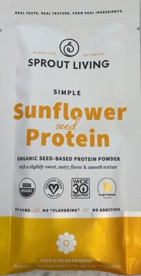 Simple sunflower seed protein