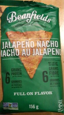 Bean & Rice Chips Jalapeño Nacho front packaging