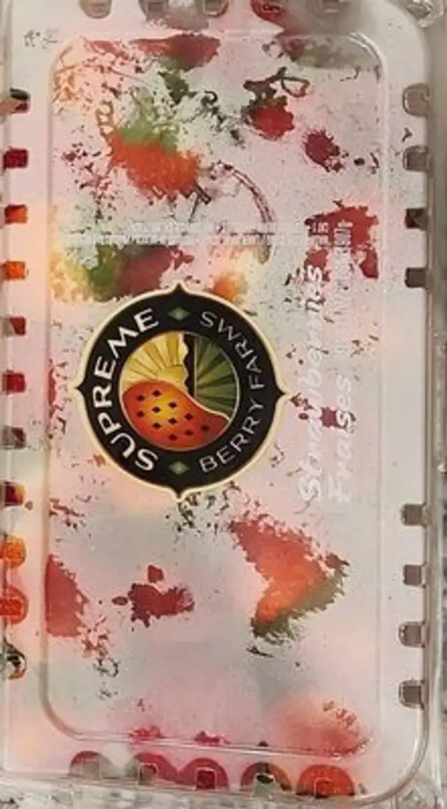 Strawberries front packaging