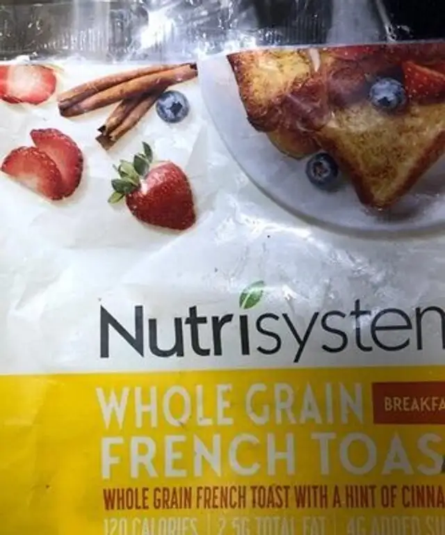 Whole Grain French Toast front packaging
