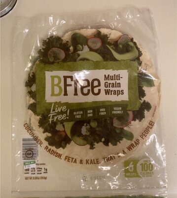 BFree Multi-Grain Wraps front packaging