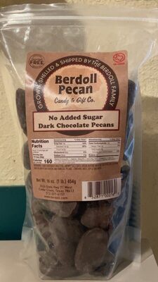 No Added Sugar Dark Chocolate Pecans