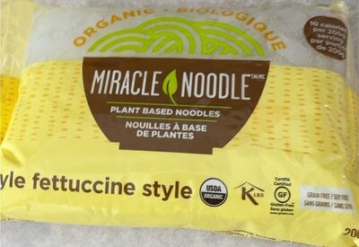 Plant Based Organic Noodles, Fettuccine Style