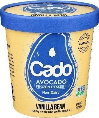 Creamy Vanilla Avocado Frozen Dessert - Non-Dairy