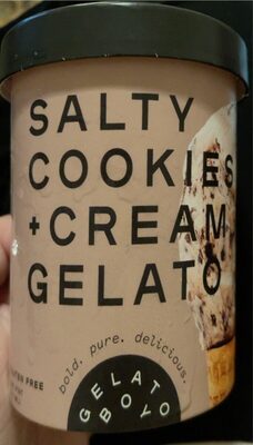 Salty Cookies + Cream Gelato