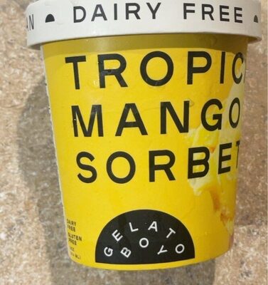 Tropical mango sorbet
