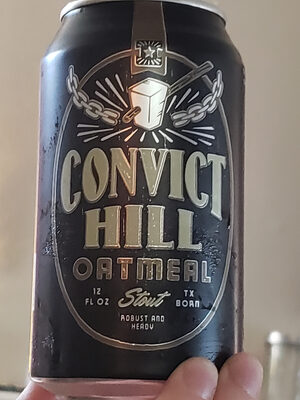 convict hill oatmeal stout front packaging