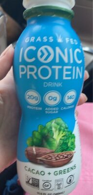 ICONIC Protein Drink - Cacao + Greens front packaging