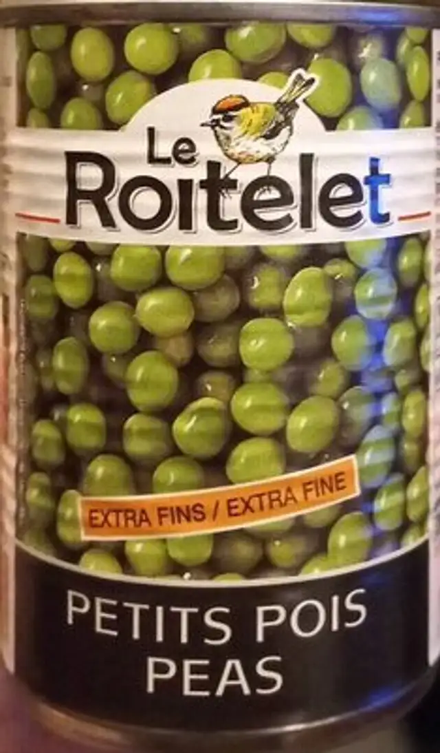 Boite de conserve de petit pois