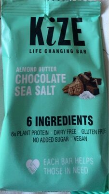 ALMOND BUTTER CHOCOLATE SEA SALT front packaging