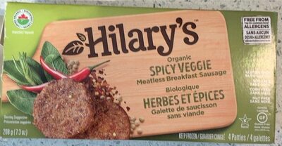 Organic Spicy Veggie Meatless Breakfast Sausage front packaging