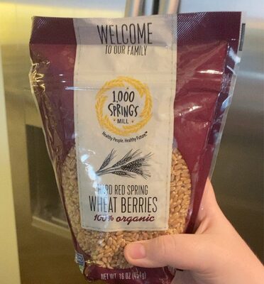 Organic Hard Red Spring Wheat Berries