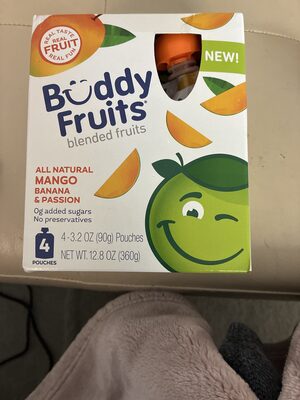 Pure Blended Fruit Banana, Passion Fruit & Mango