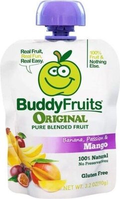 Pure Blended Fruit Banana, Passion Fruit & Mango